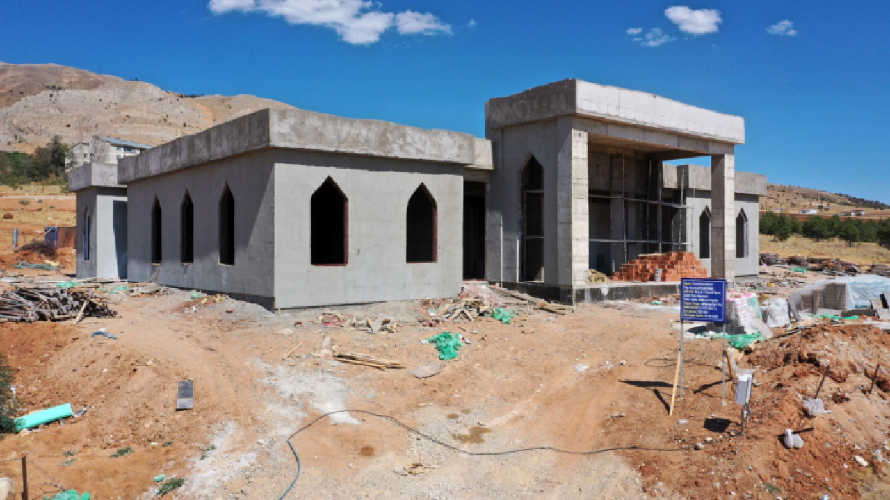 Şehit Fethi Sekin Külliyesinin kaba inşaatı bitti