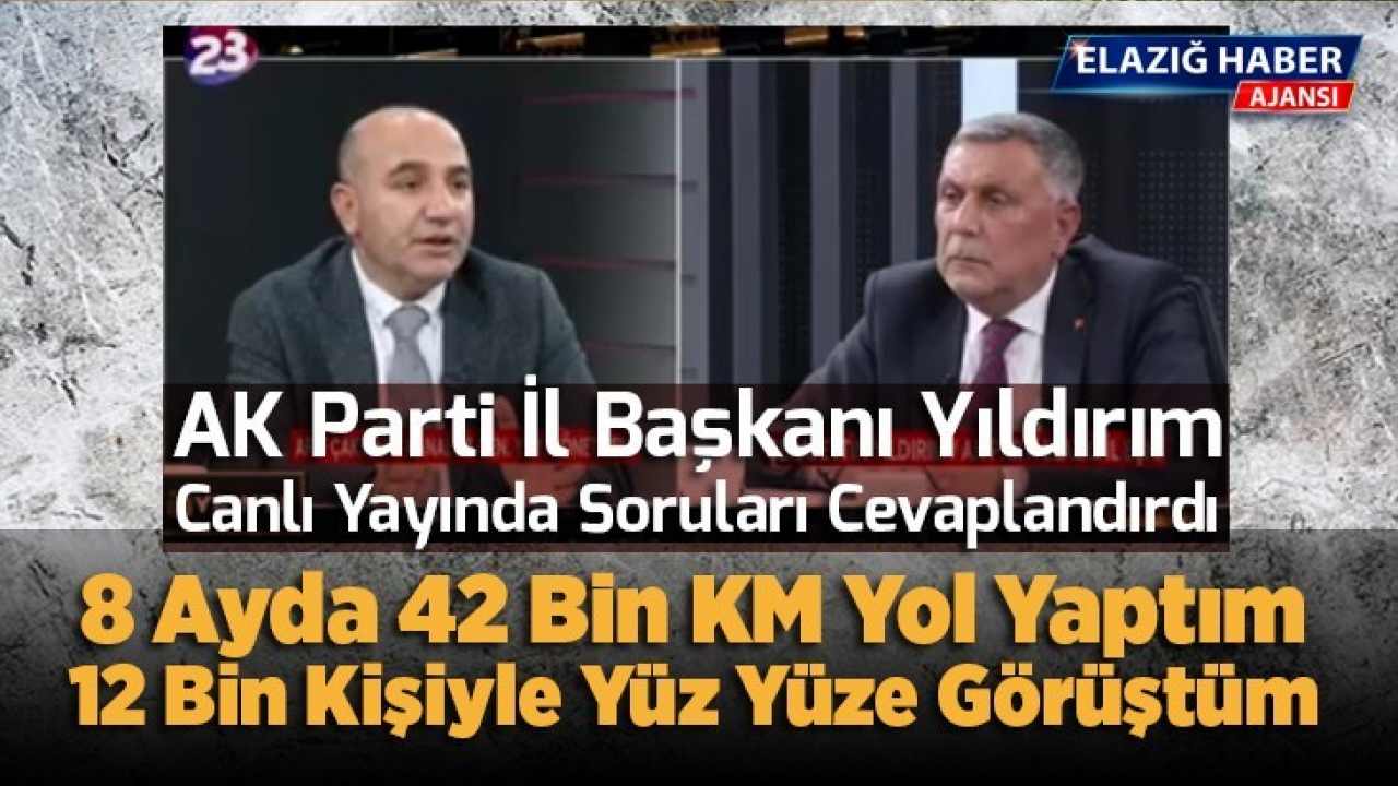 AK Parti İl Başkanı Yıldırım'dan Dikkat Çeken Açıklamalar