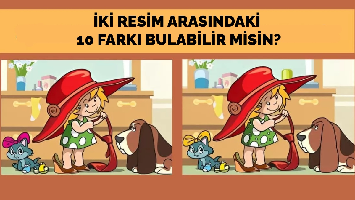 Zeki olan insanlar gözü kapalı buluyor! Resimdeki 10 farkı 30 saniyede bulabilir misin?