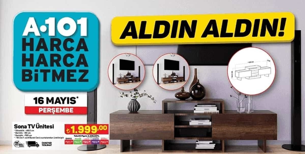 A101'de 2 gün sonra başlıyor, raflar dolup taşıyor! A101 Aktüel 16 Mayıs Kataloğu