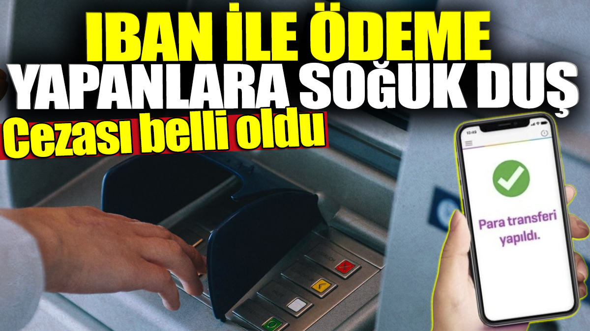 IBAN ile ödeme yapanlar yandı! Bu cezayı duyanlar IBAN ile ödeme yapmayacak